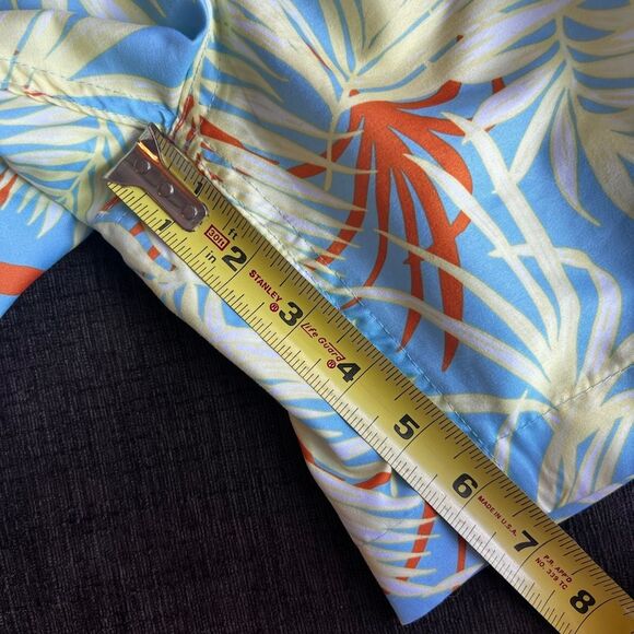 Laguna Originals Mens Swim Trunks Pull On Tropical Leaf Print Blue Size XXL NWOT - Picture 10 of 11